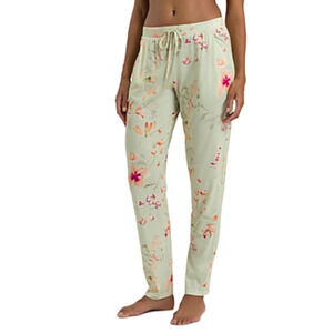 Hanro Women Sleep & Lounge Printed Knit Long Pants Aquarelle Garden Size L